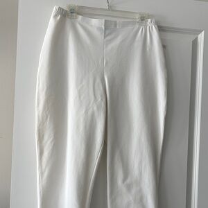 Women with Control White Capris